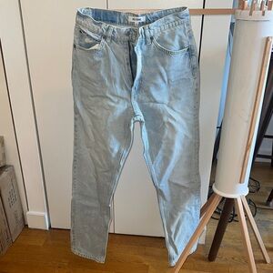 Re/Done Light Blue Straight Leg Jeans